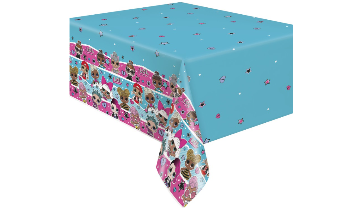 LOL Surprise Rectangular Plastic Table Cover 54" x 84"