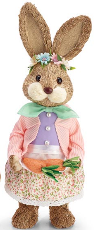 Decor Sisal Easter Bunny Couple Assorted