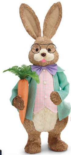 Decor 30" Sisal Easter Bunny Couple