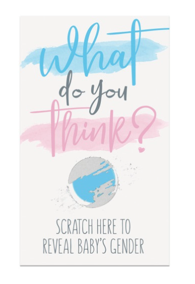 Scratch-Off Gender Reveal Party Games