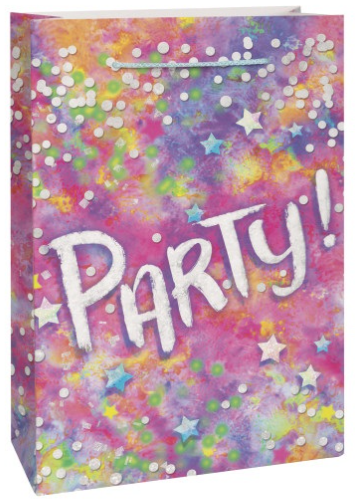 Assorted Birthday Party Large Gift Bag with Cord Handle