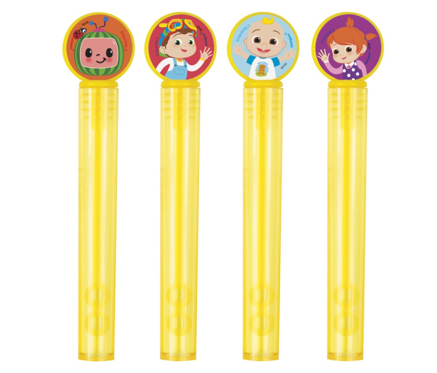Cocomelon Bubble Tubes & Wands 4ct