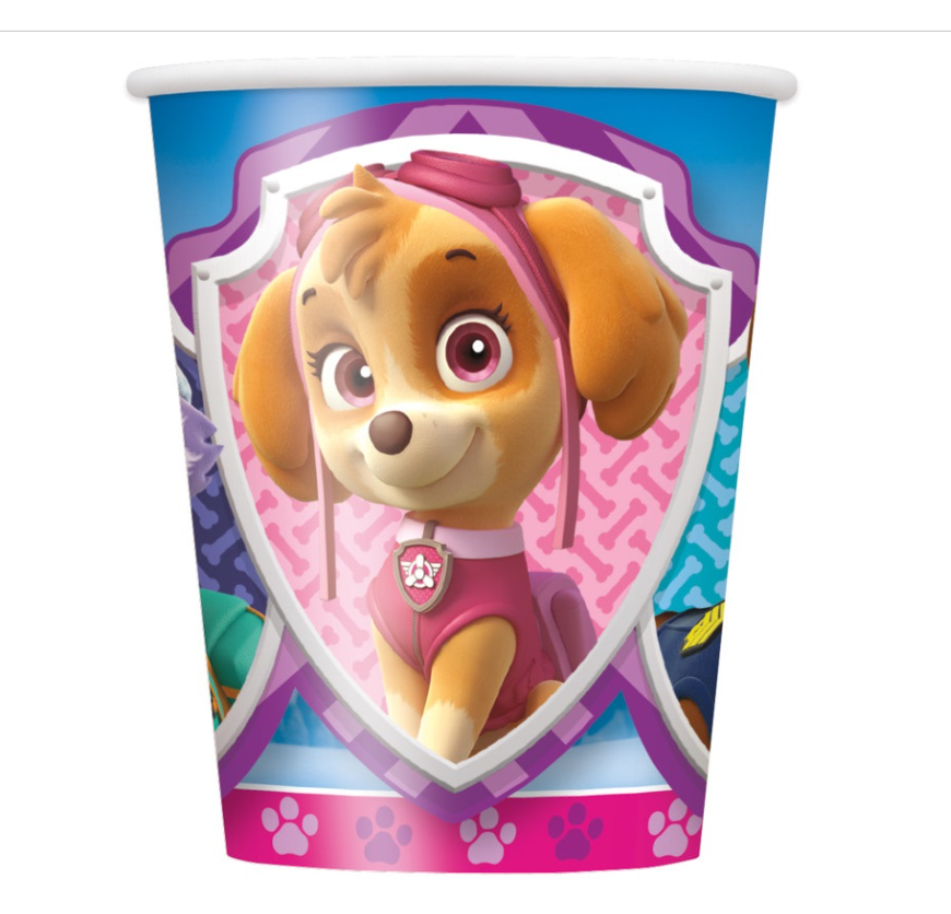 Paw Patrol Girl 9oz Paper Cups 8ct