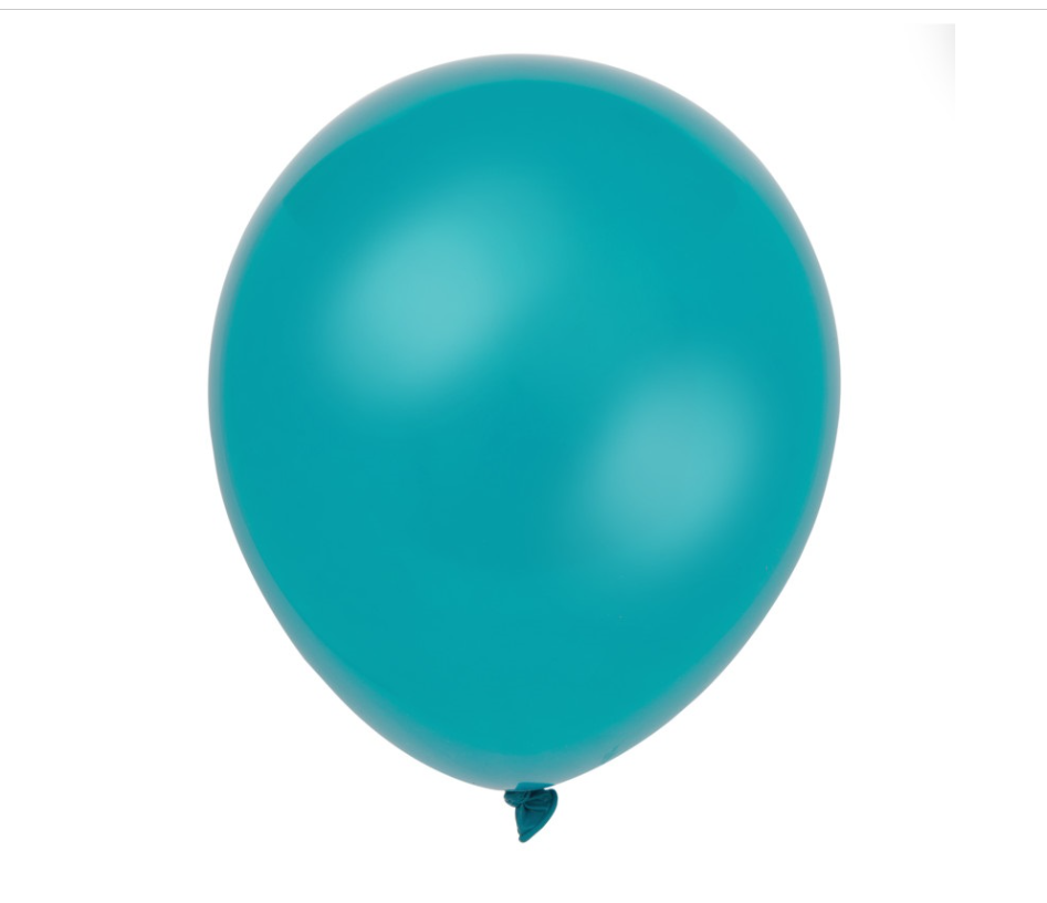 12" Latex Balloons 72ct - Teal