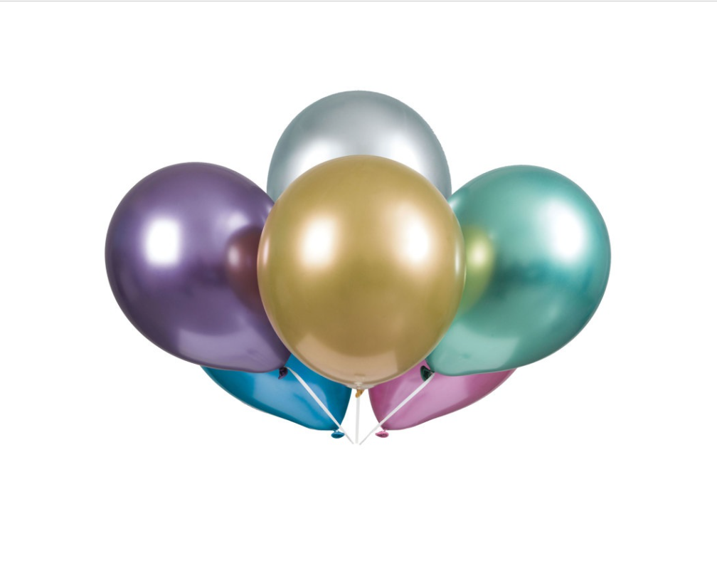 Solid Color Platinum 11" Latex Balloons 6ct - Assorted
