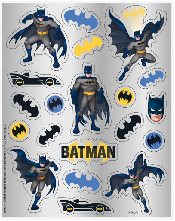 Batman Sticker Sheets 4ct