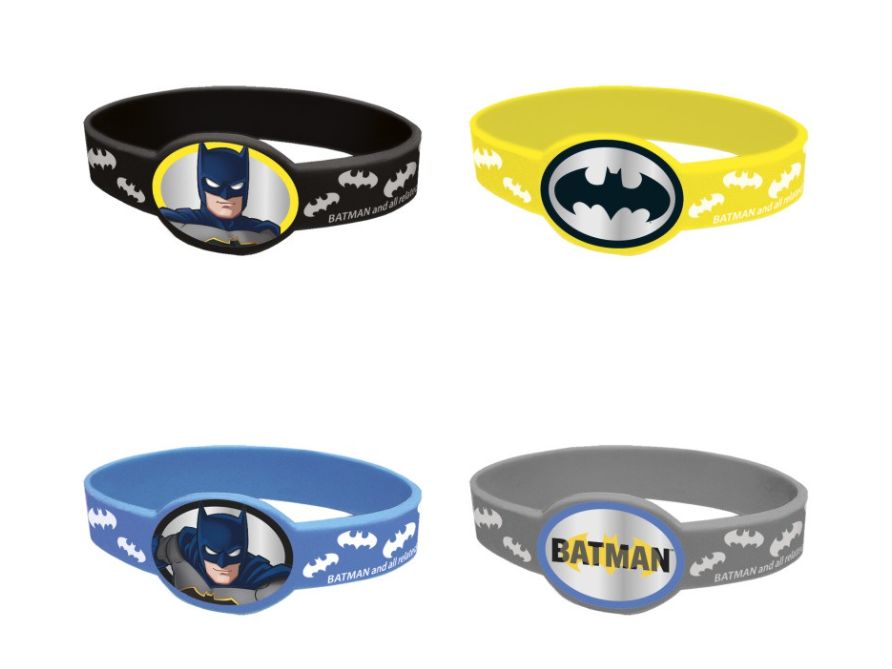 Batman Stretchy Bracelets 4ct
