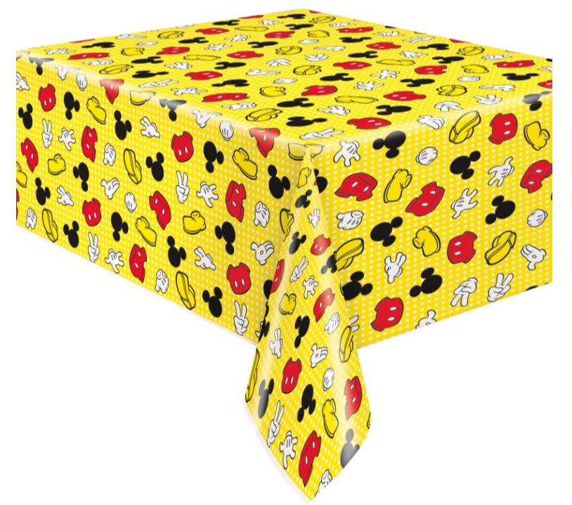 Disney Mickey Mouse Rectangular Plastic Table Cover 54" x 84"