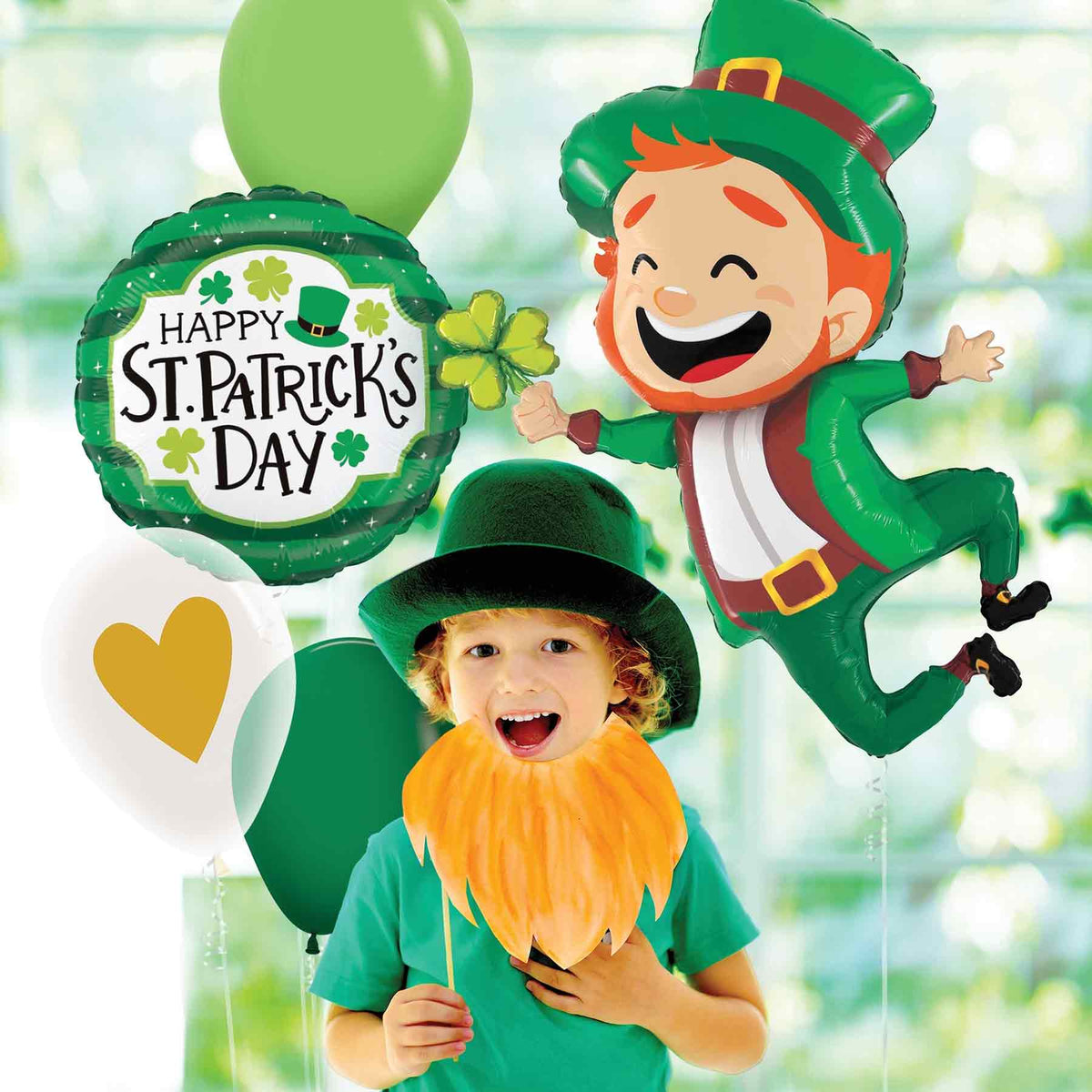 St. Pat Day balloons and party supplies