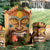 luau party supplies with tiki face decorations