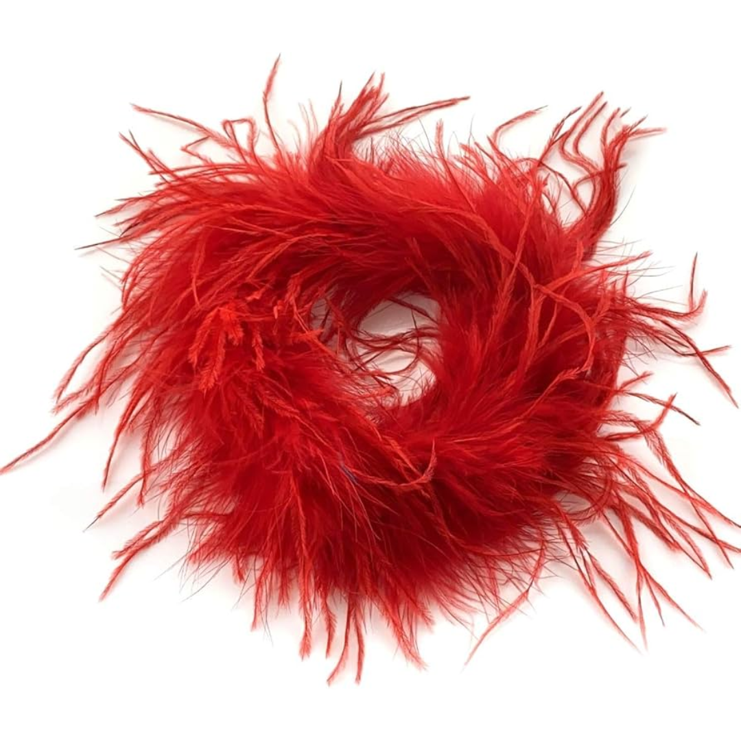Deluxe Ostrich Boa Red