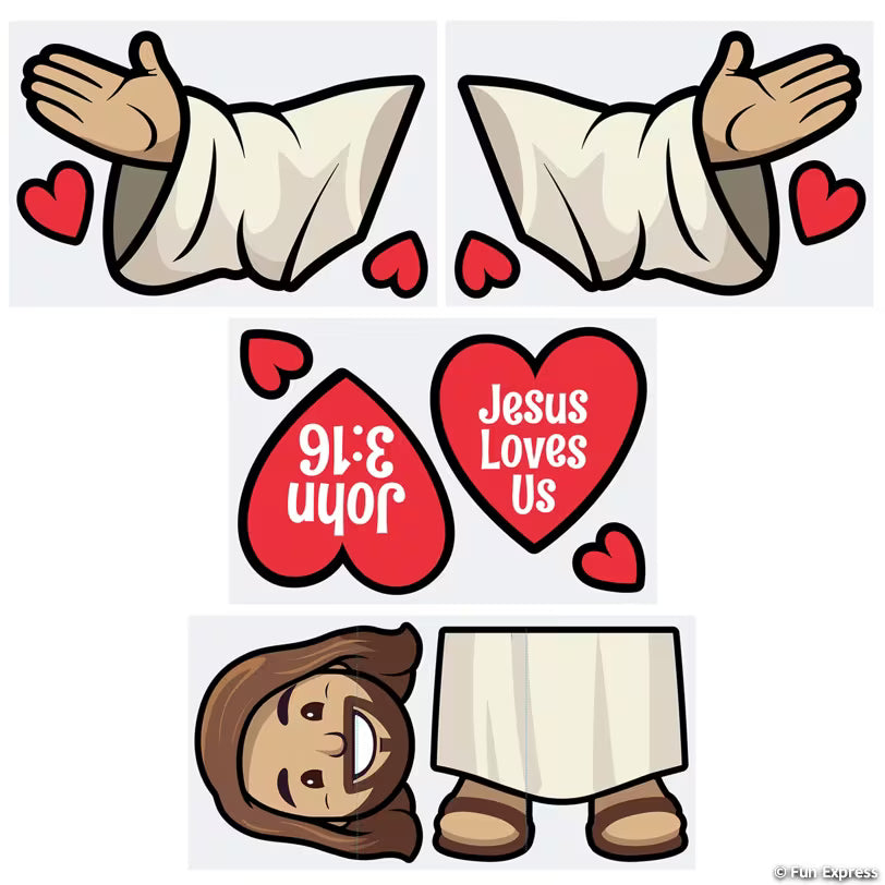 Value Jesus Loves Us John 3:16 Trunk-or-Treat Decorating Kit