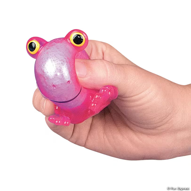 Vinyl Squeezable Sticky Frogs