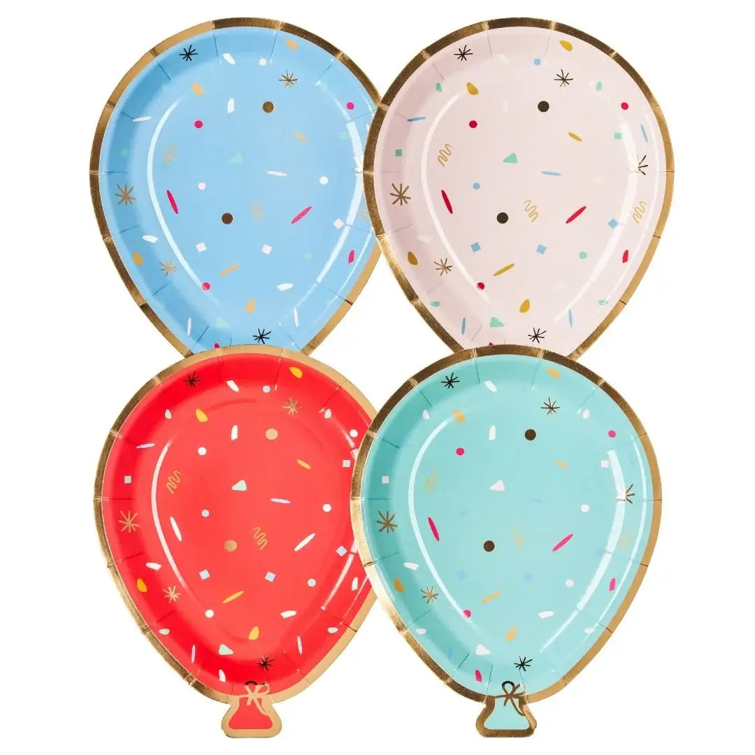 Balloon Die Cut Salad Plate Lets Celebrate