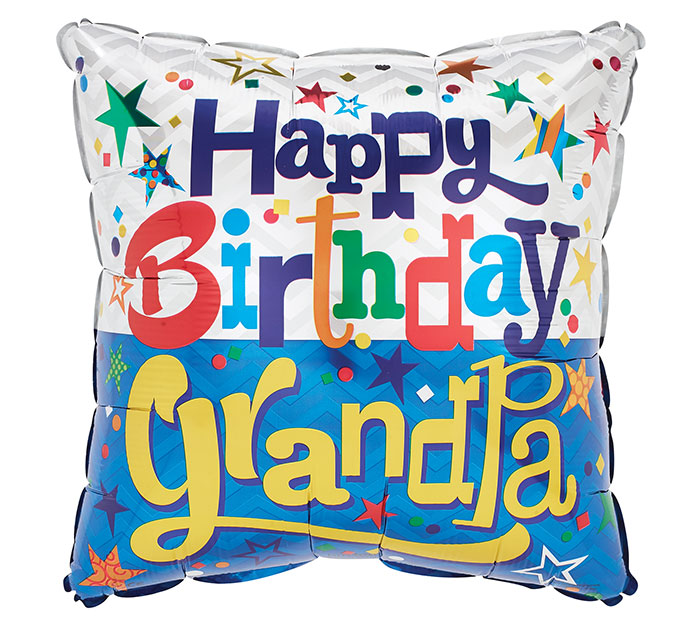242 18" HAPPY BIRTHDAY GRANDPA BALLOON