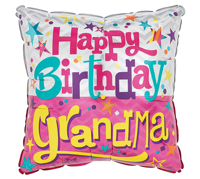 232 18" HAPPY BIRTHDAY GRANDMA BALLOON