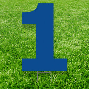 Advanced Graphics BIRTHDAY Blue Number 1 Yard Sign