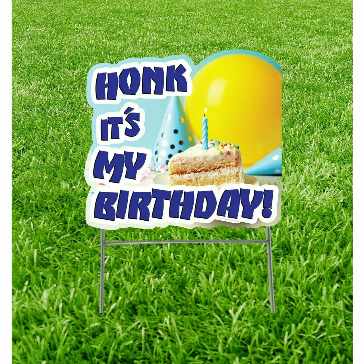 Advanced Graphics BIRTHDAY Honk It's My Birthday Cake Yard Sign