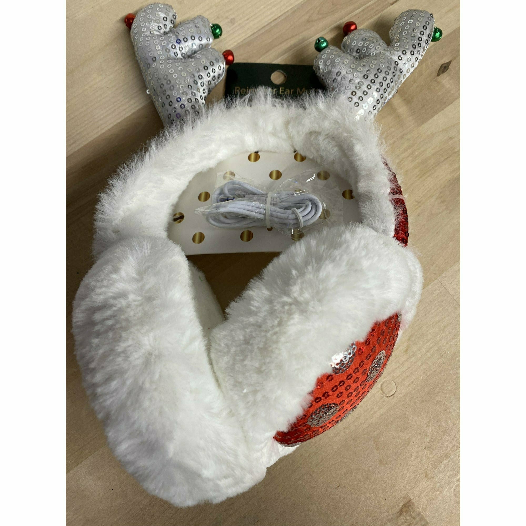 Almar Sales HOLIDAY: CHRISTMAS Reindeer Ear Muffs with Headphones