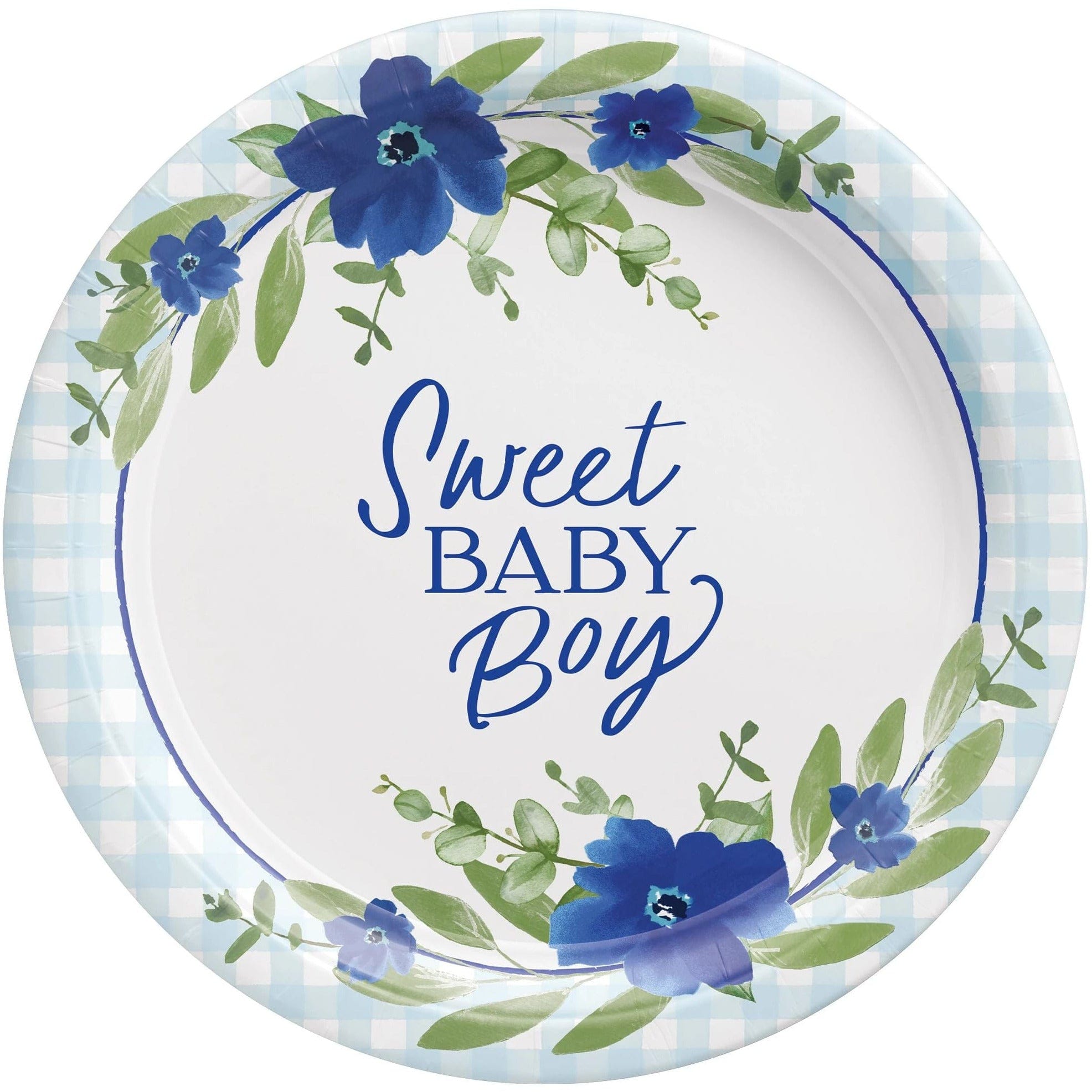 Amscan BABY SHOWER Baby In Bloom 10 1/2" Round Plates
