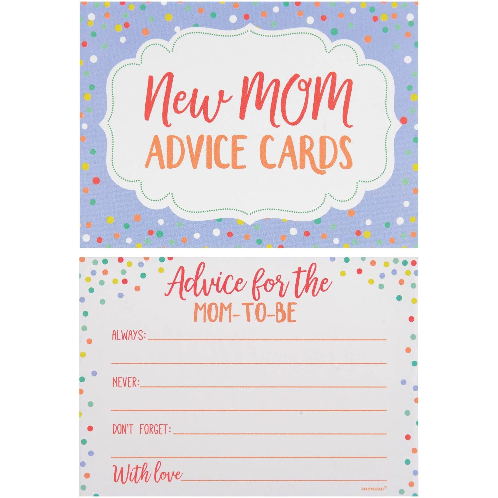 Amscan BABY SHOWER Baby Shower Advice Cards
