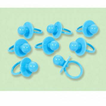 Amscan BABY SHOWER Blue Pacifier Baby Shower Favor Charms 8ct