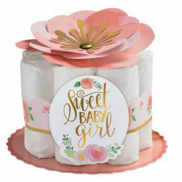 Amscan BABY SHOWER Floral Baby Diaper Centerpiece Decorating Kit
