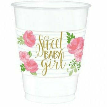 Amscan BABY SHOWER FLORAL BABY PLASTIC CUPS
