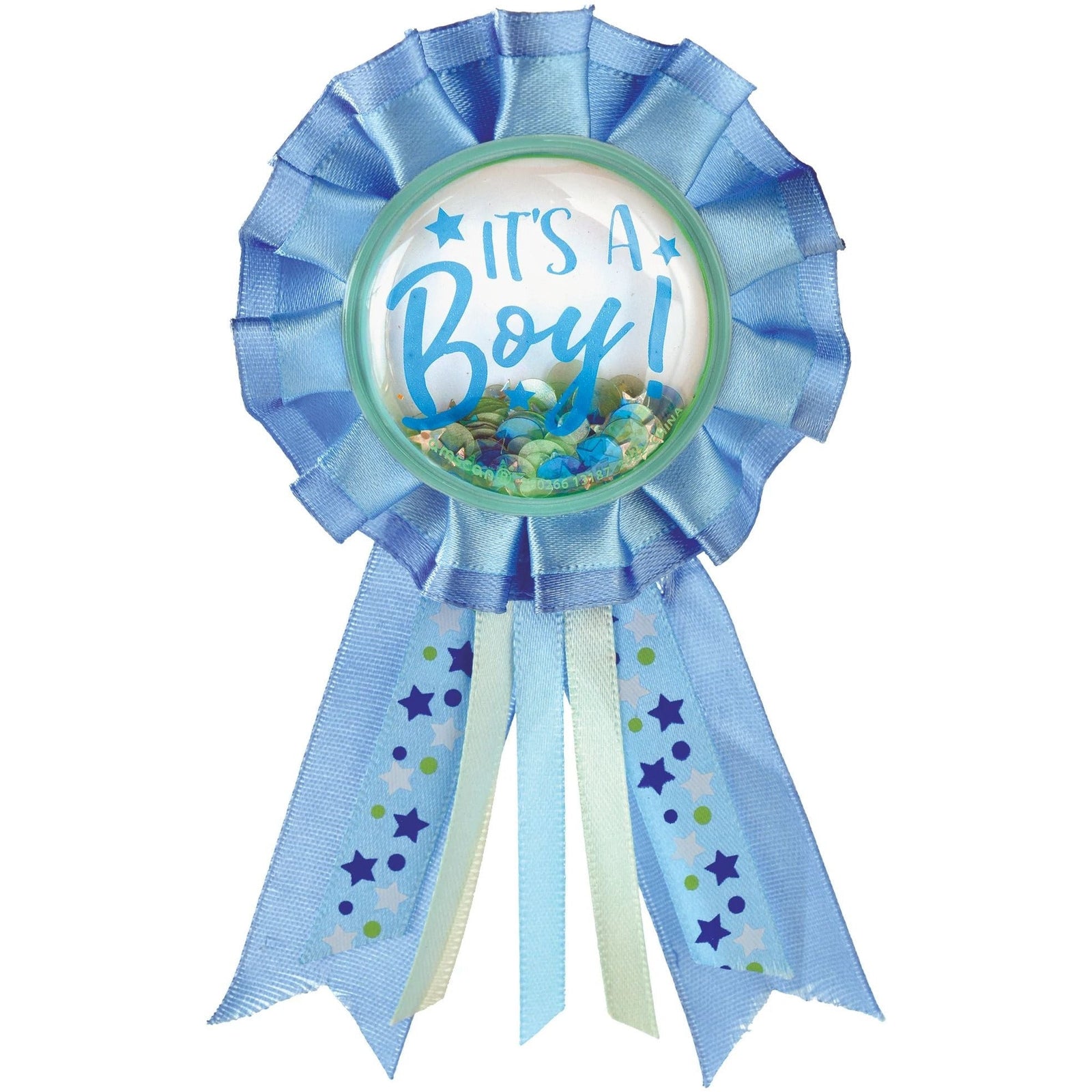 Amscan BABY SHOWER It's A Boy Shaker Award Ribbon