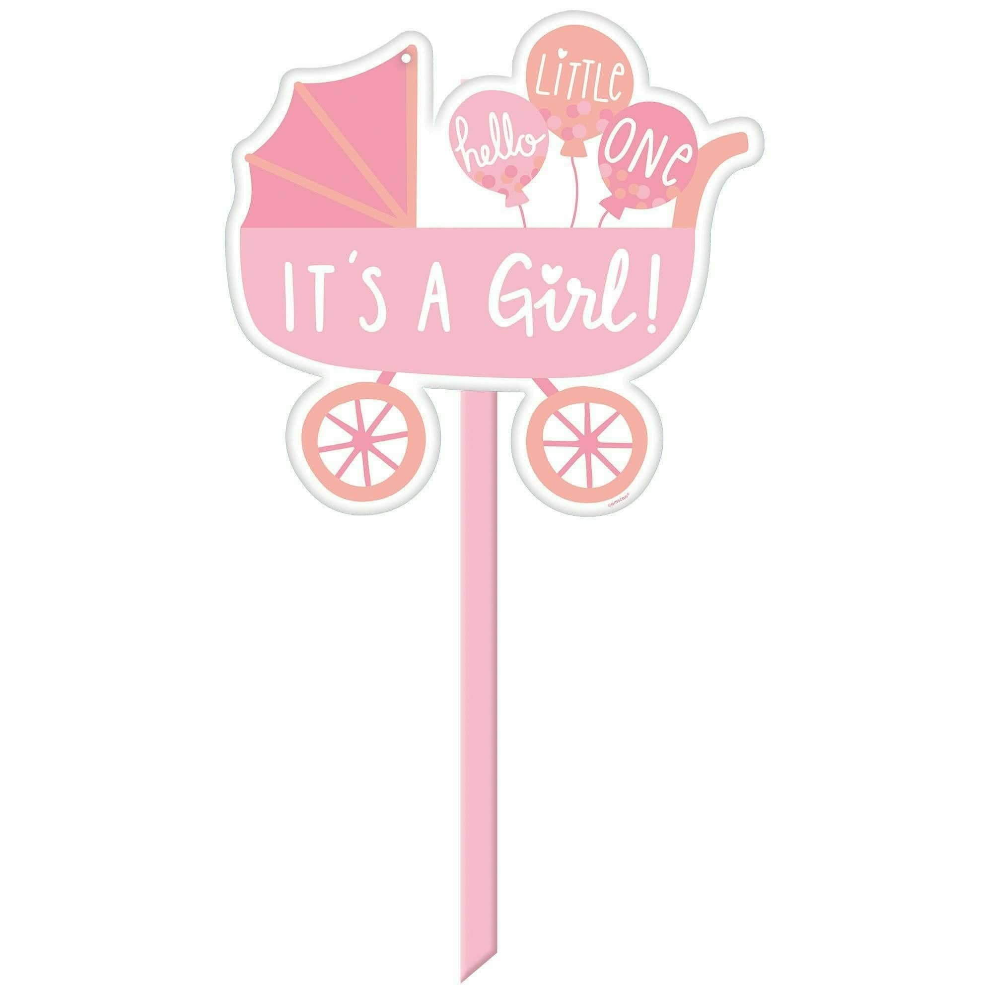 Amscan BABY SHOWER It's A Girl! Baby Yard Sign