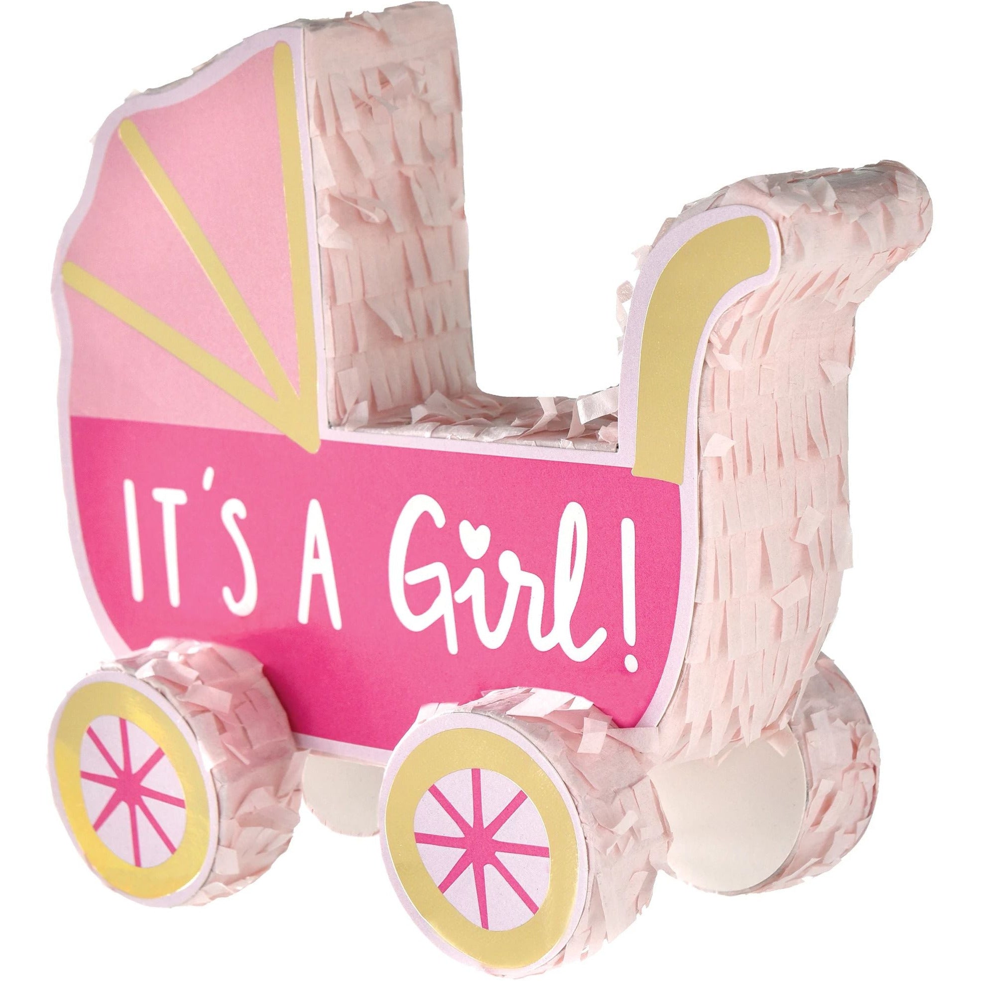 Amscan BABY SHOWER Pink Baby Carriage Mini Decoration