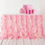 Amscan BABY SHOWER Pink Fabric Ruffle Table Skirt