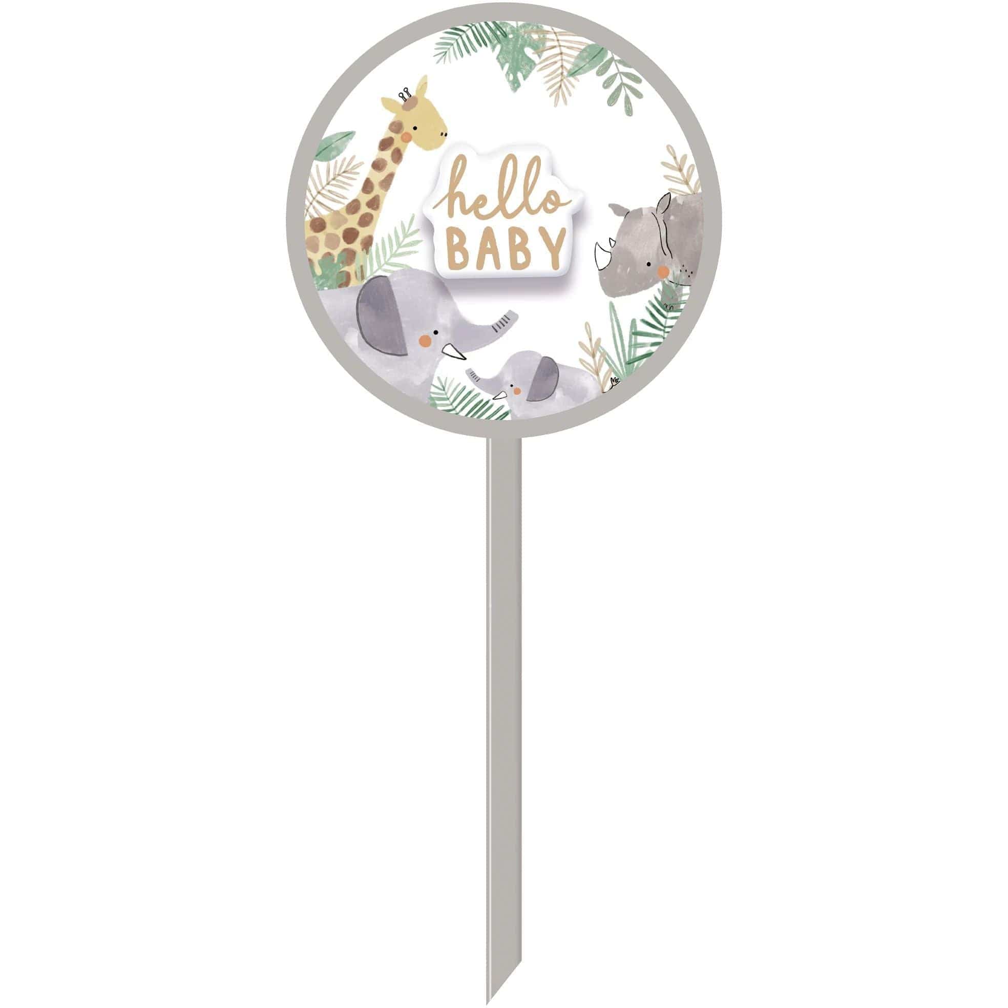 Amscan BABY SHOWER Soft Jungle Lawn Sign