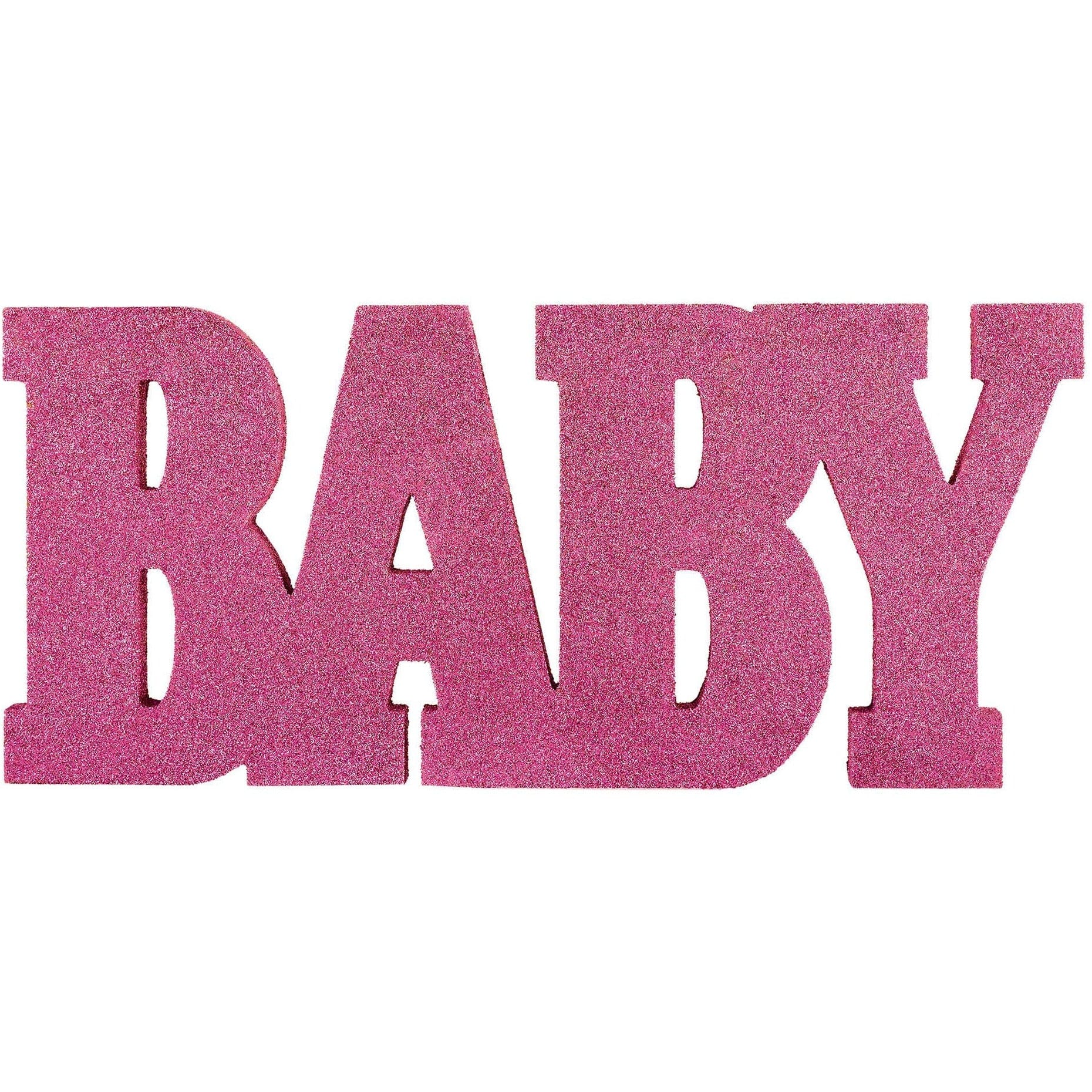 Amscan BABY SHOWER Standing Pink "BABY" Sign