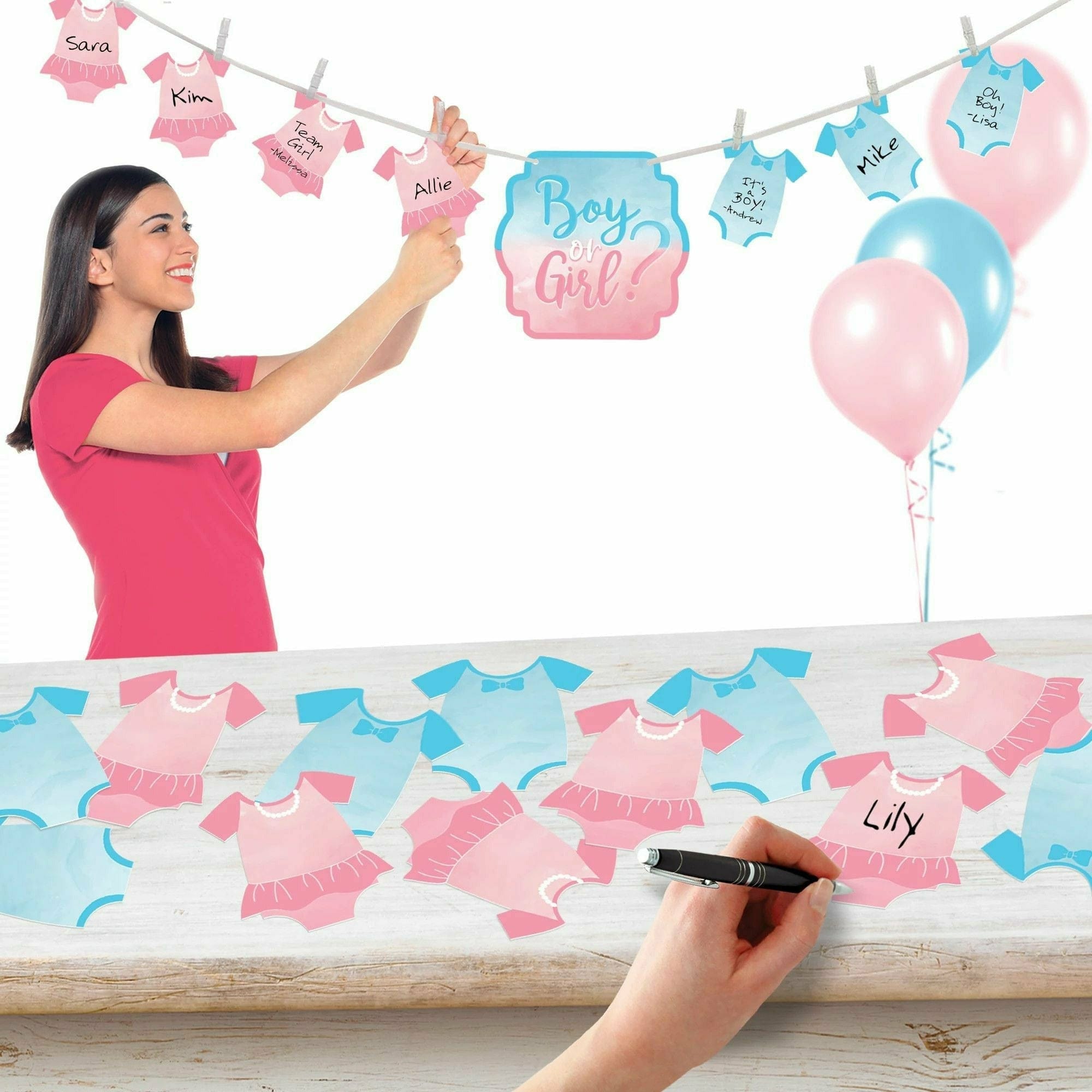 Amscan BABY SHOWER The Big Reveal Banner Activity
