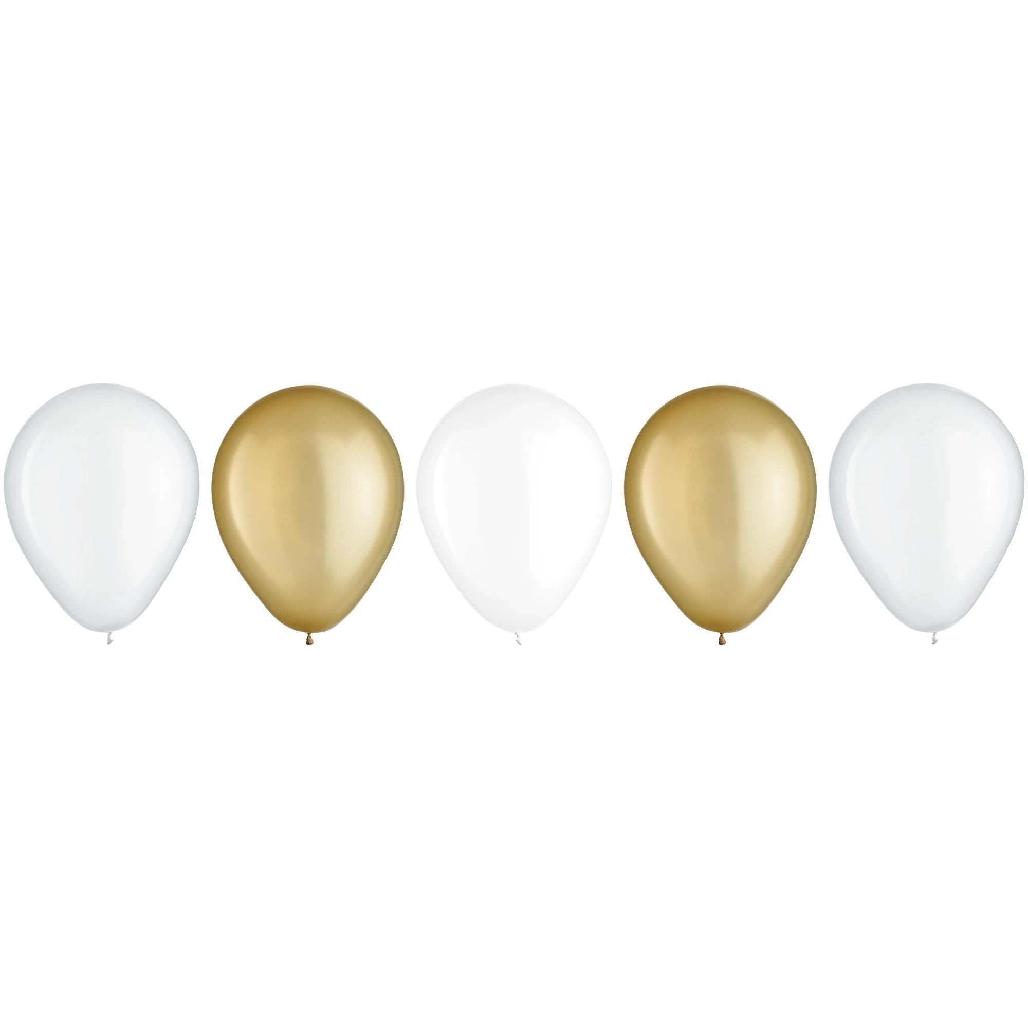 Amscan BALLOONS 11" Latex Balloon Assortment - Golden