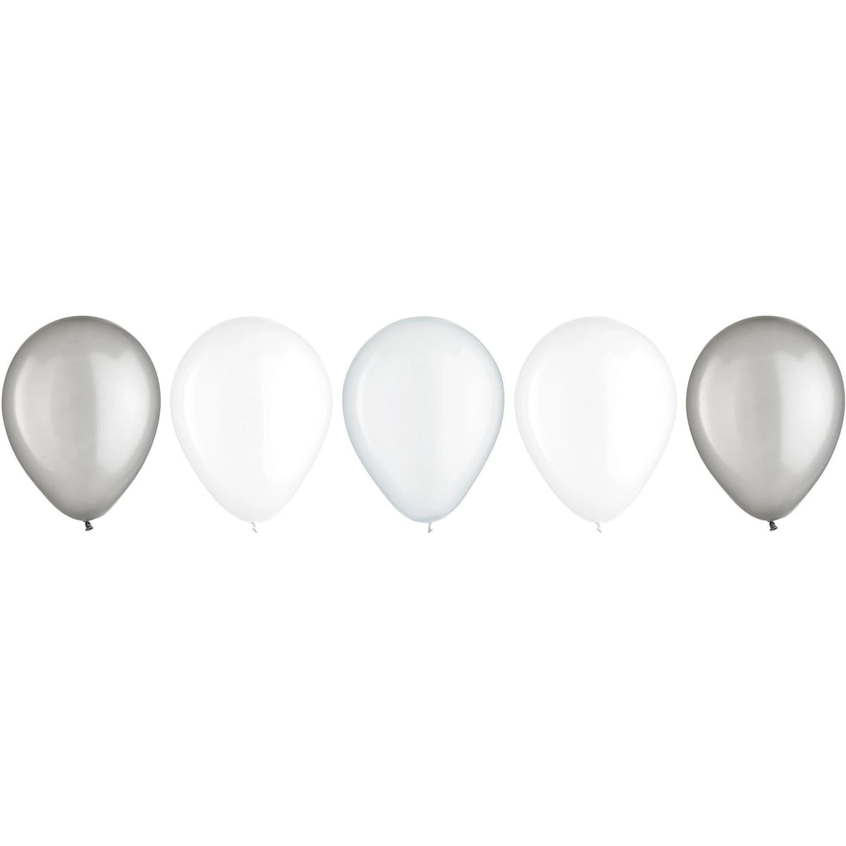 Amscan BALLOONS 11&quot; Latex Balloon Assortment - Platinum