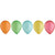 Amscan BALLOONS 11" Latex Balloon Assortment - Sherbert