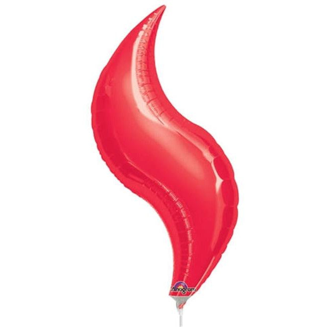 Amscan BALLOONS 19 in. Red Curve Balloon