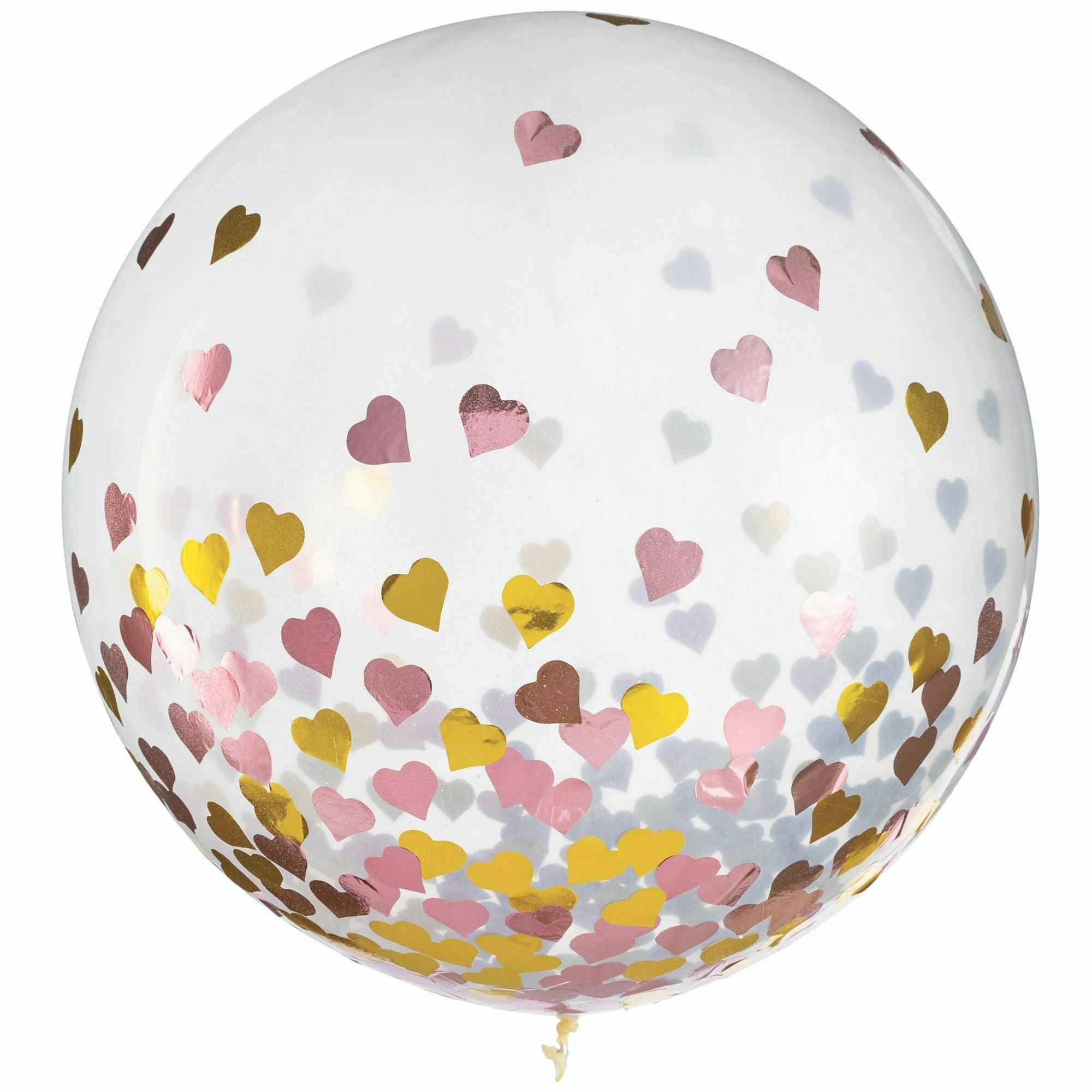 Amscan BALLOONS 24" HEART CONFETTI GLOBE