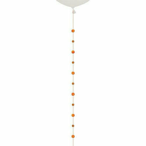Amscan BALLOONS 970 Orange Circles Balloon Tail