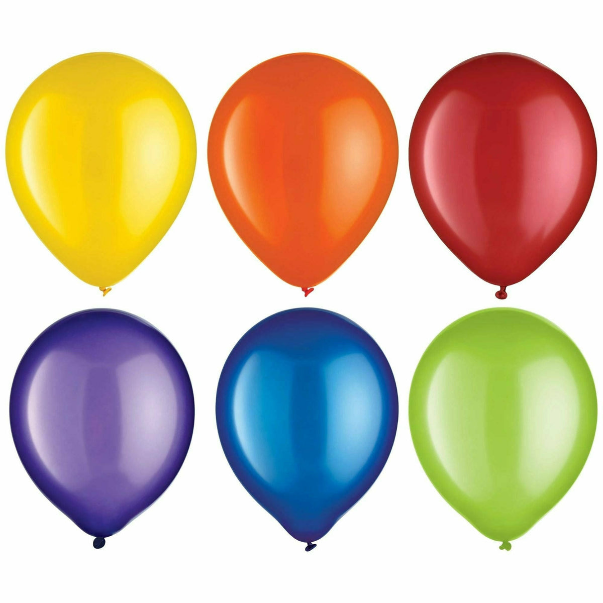 Amscan BALLOONS Assorted Pearlized Latex Balloons - Packaged