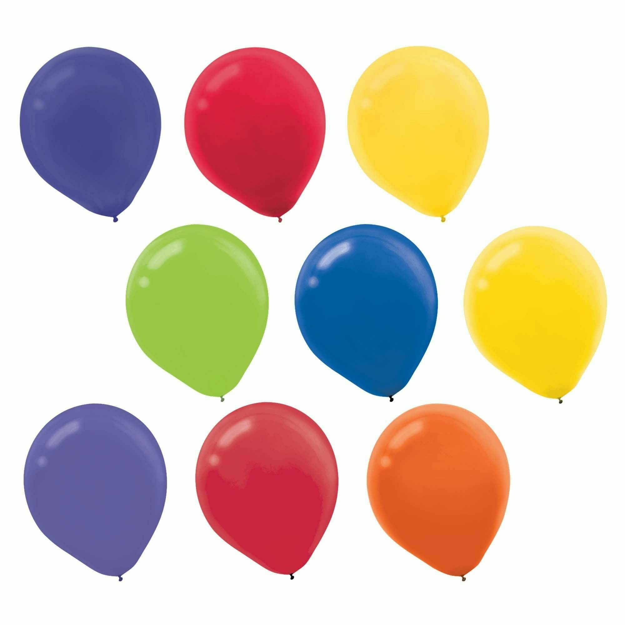Amscan BALLOONS Assorted Solid Color Latex Balloons