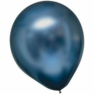 Amscan BALLOONS Azure Satin Luxe / Helium Filled Satin Luxe Latex Balloons 6ct, 11"