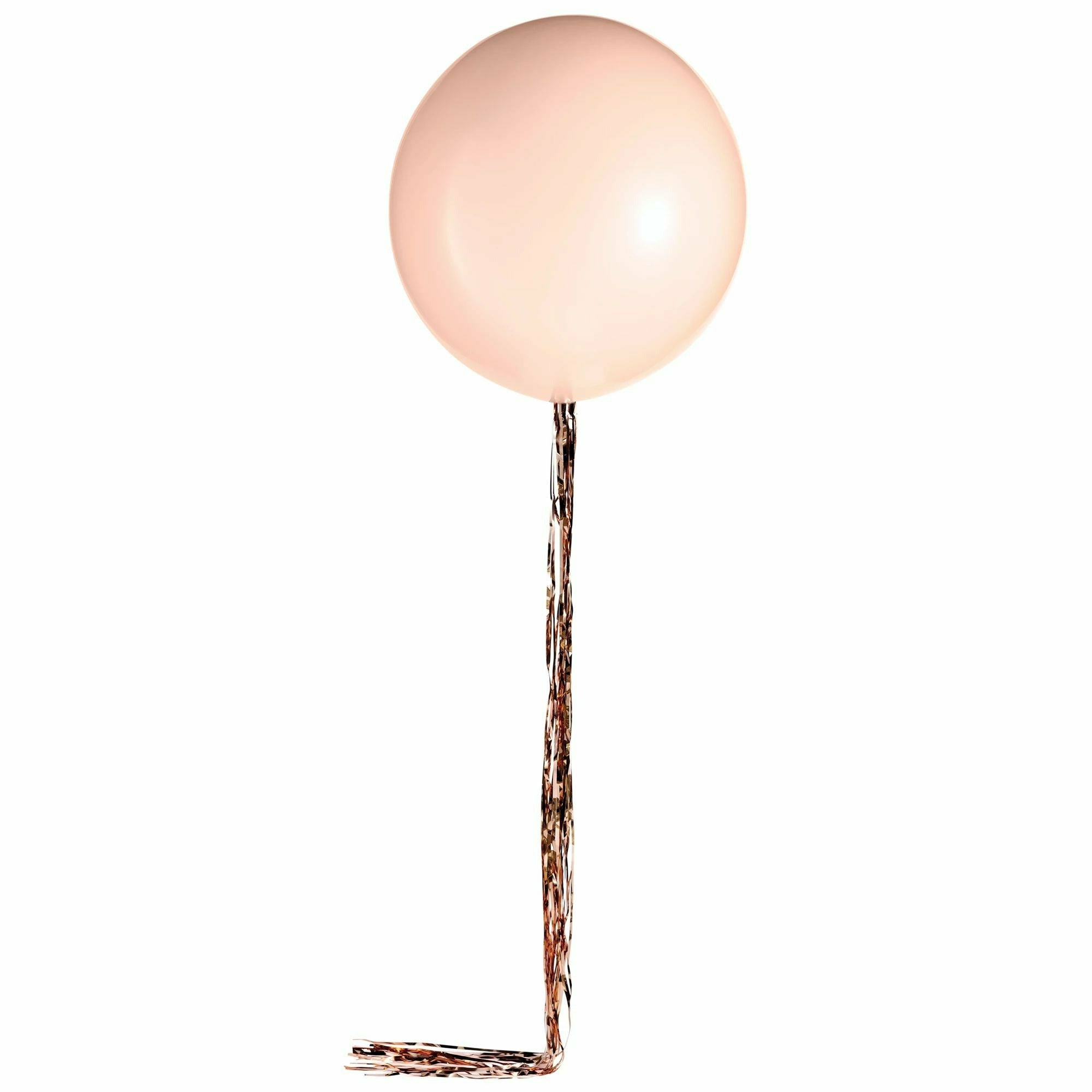 Amscan BALLOONS Balloon w/ Rose Gold Tinsel Tail