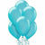 Amscan BALLOONS Caribbean Blue Pearl Latex Balloons 15ct, 12in