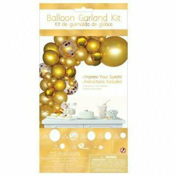 Amscan BALLOONS Garland Kit Gold Balloon Garland Kit