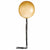 Amscan BALLOONS Gold Balloon w/ Black Tinsel Balloon Tail
