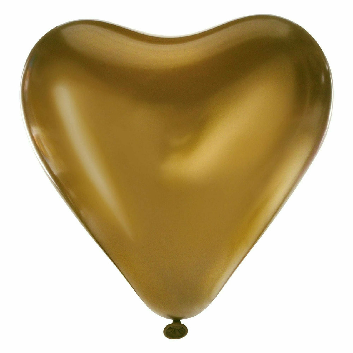 Amscan BALLOONS Heart Shaped Satin Luxe Latex Balloon- Gold Sateen