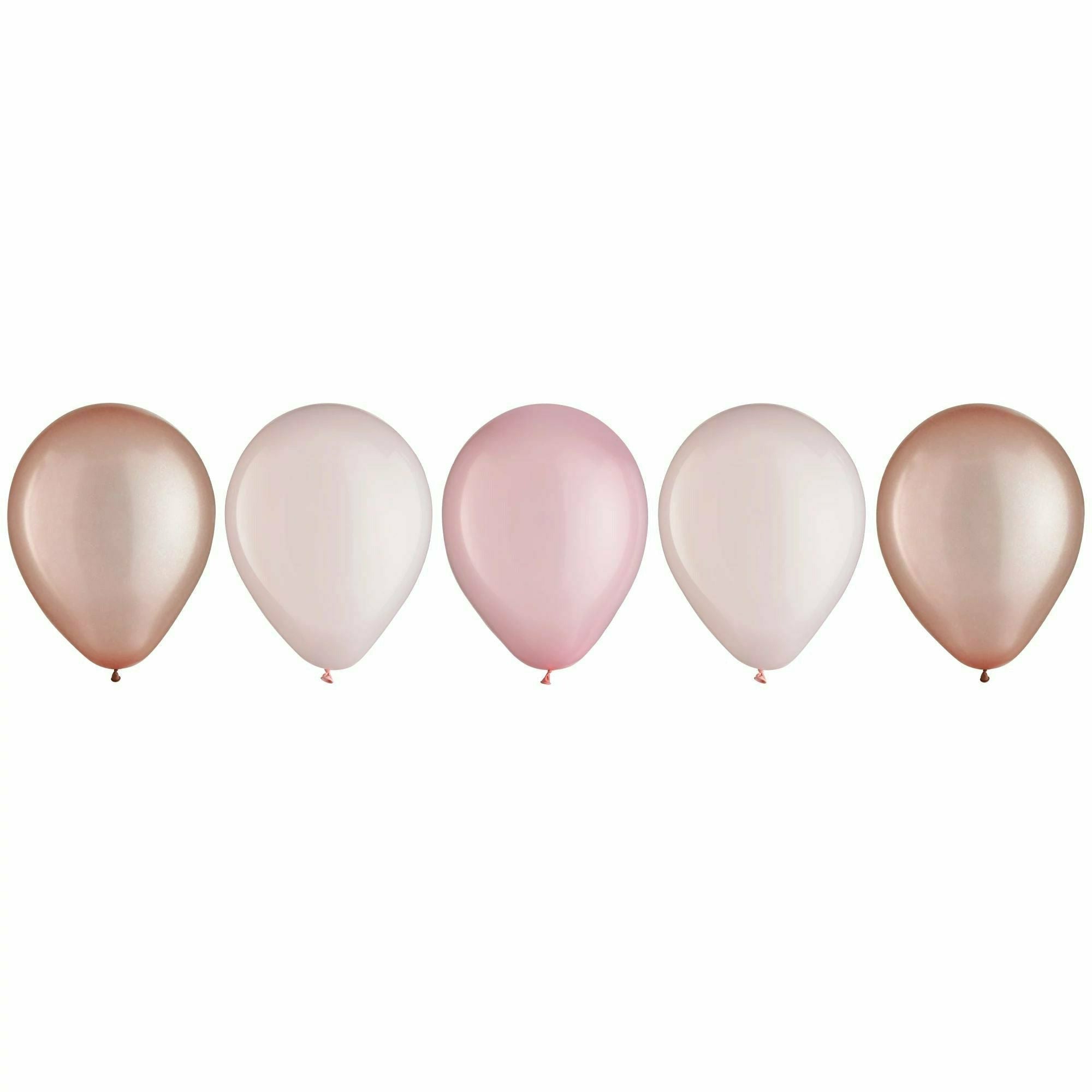 Amscan BALLOONS Latex Balloon Assortment - Rose Gold 15 Count 11in.